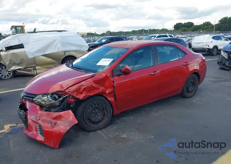 2016 Toyota Corolla Le z USA, uszkodzony, nr VIN 5YFBURHE5GP429880